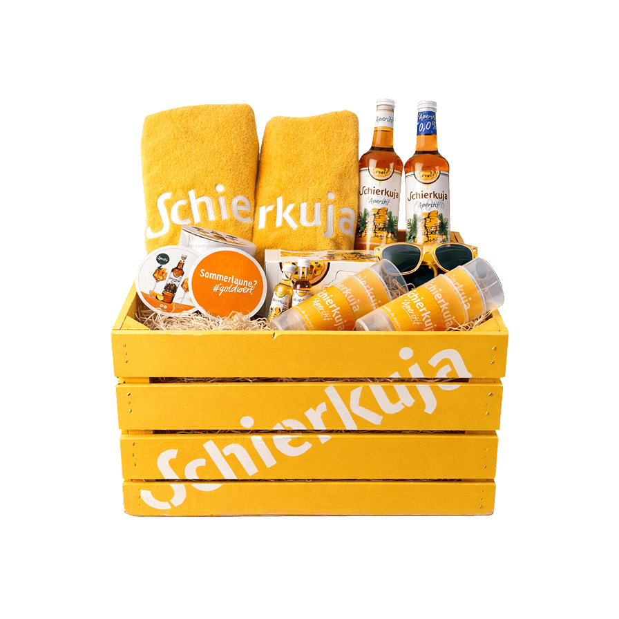 Schierkuja Sommerkiste gefüllt mit Fanartikeln